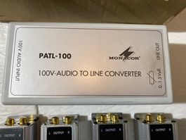 Monacor 100V ELA Line Converter Übertrager Filter Carfilter