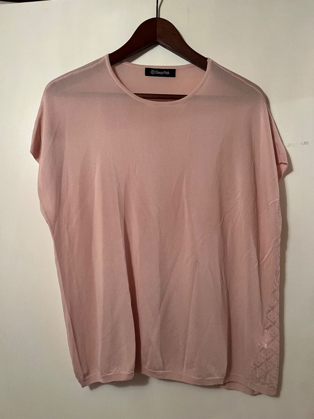 Maglioni & Felpe: Feiner Damen Strick-Pullover Rosé Grösse M, Viskose – Usato da Ruggell venduto da Malbuntiger01