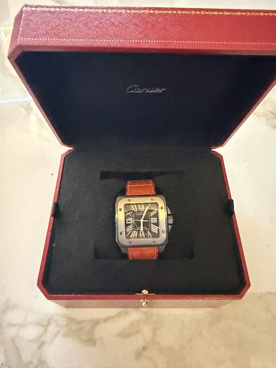 Cartier Orologi: Cartier Santos 100 XL Automatic Titane Acier Réf. 2656 – Usato da Conthey venduto da den_t95v