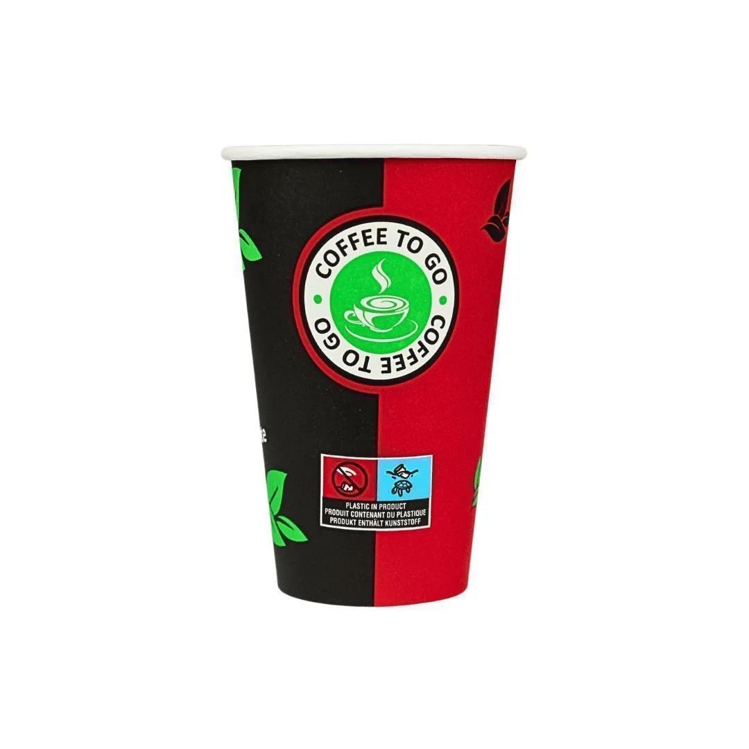 Tazze: 1000 Einweg Kaffeebecher 300ml / 12oz Schwarz/Rot – Nuovo e nell'imballaggio originale da Bülach venduto da StoreInShop.com