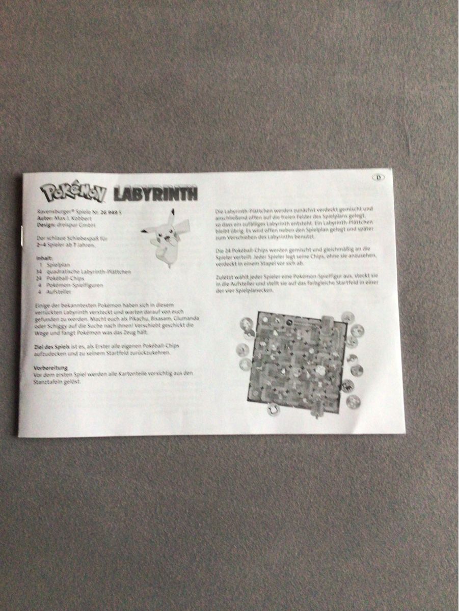 Ravensburger Giochi: Ravensburger Labyrinth Pokémon  – Usato da Oftringen venduto da anbara 5