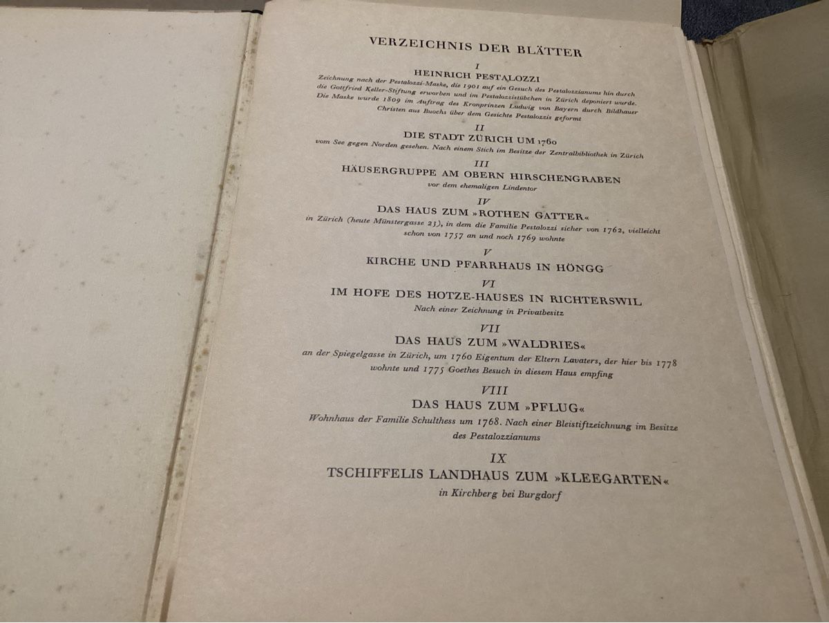Libri: ANTIKES BUCH MAPPE PESTALOZZI STÄTTEN UM 1925 – Usato da Münchenstein venduto da NoSu98 3