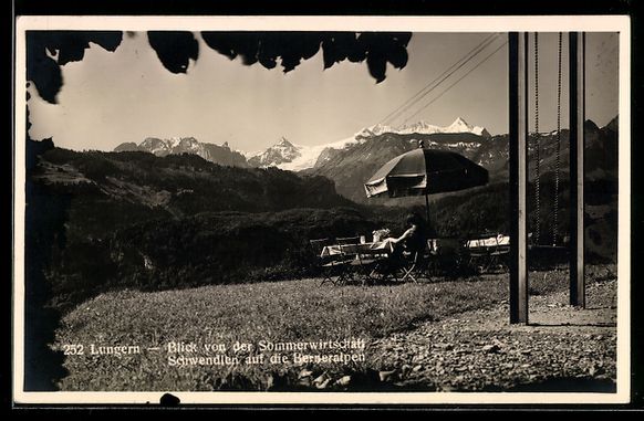 Ansichtskarten: Lungern, Blick von der Sommerwirtschaft  – Gebraucht aus Berlin von bartko-reher