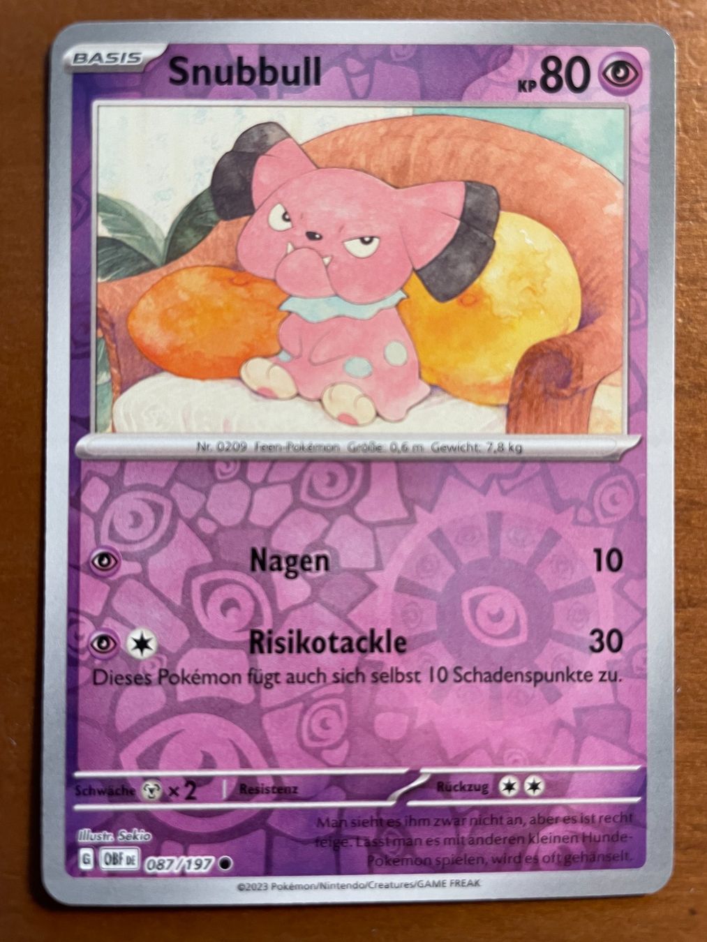 Pokémon Carte collezionabili: Pokemon Snubbull Reverse (Versand gratis) – Nuovo (secondo la descrizione) da Chur venduto da Angerson