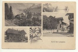 3-Bild Jugendstil GOHL bei Langnau i.E., Pferde-Fuhrwerk