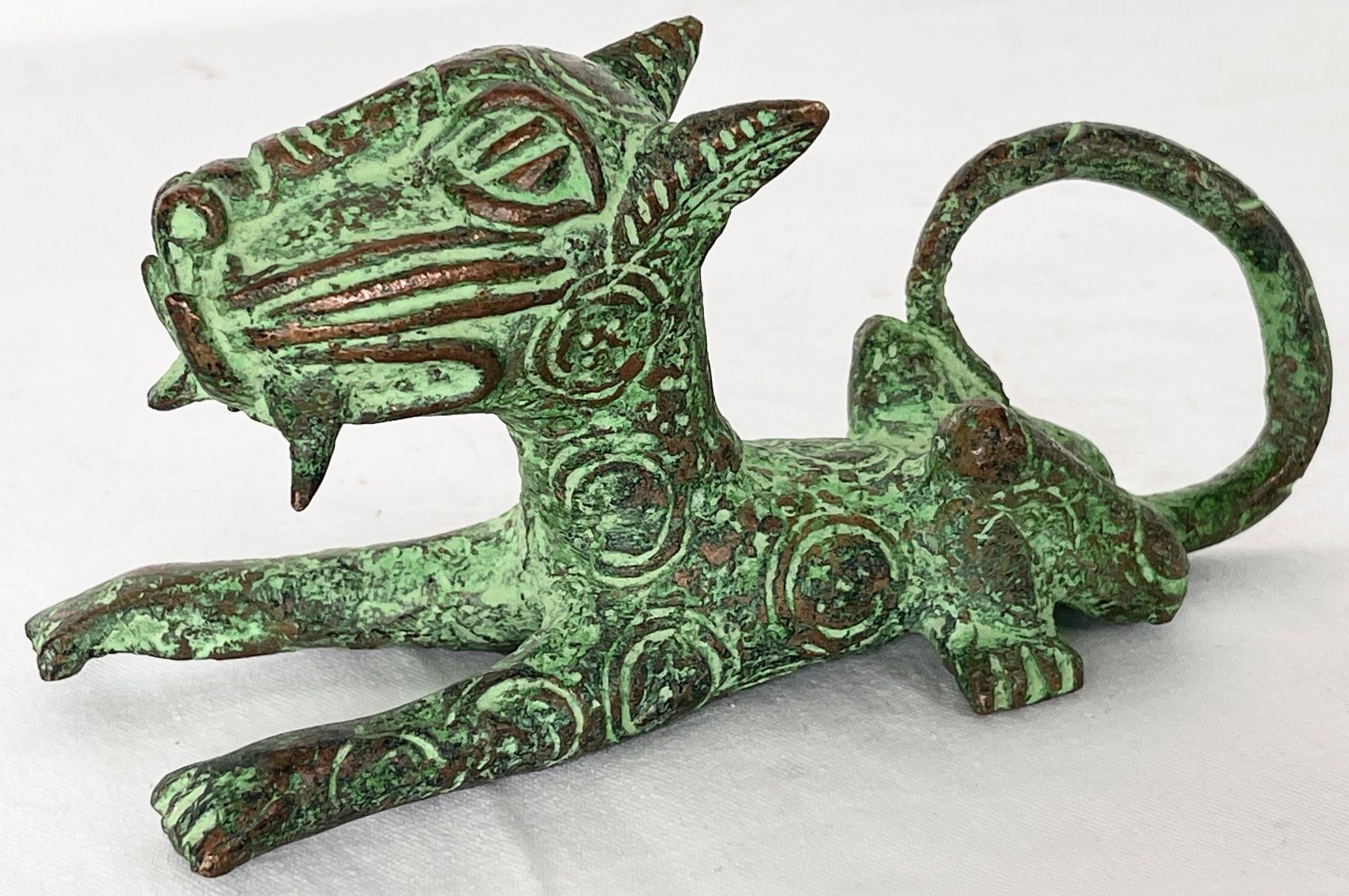 Sculture & Statue: feiner alter Leopard Bronze Benin Länge 15,5 cm – Usato da Rüthi (Rheintal) venduto da Kunsthaus777 4