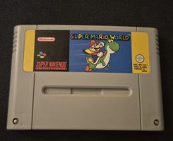 SUPER MARIO WORLD SNES RETRO GAMING SNSP-MW-FAH-1 + GUIDE