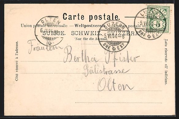 Cartoline postali: AK Pilatus Kulm, Panorama mit Hotel – Usato da Berlin venduto da bartko-reher 1