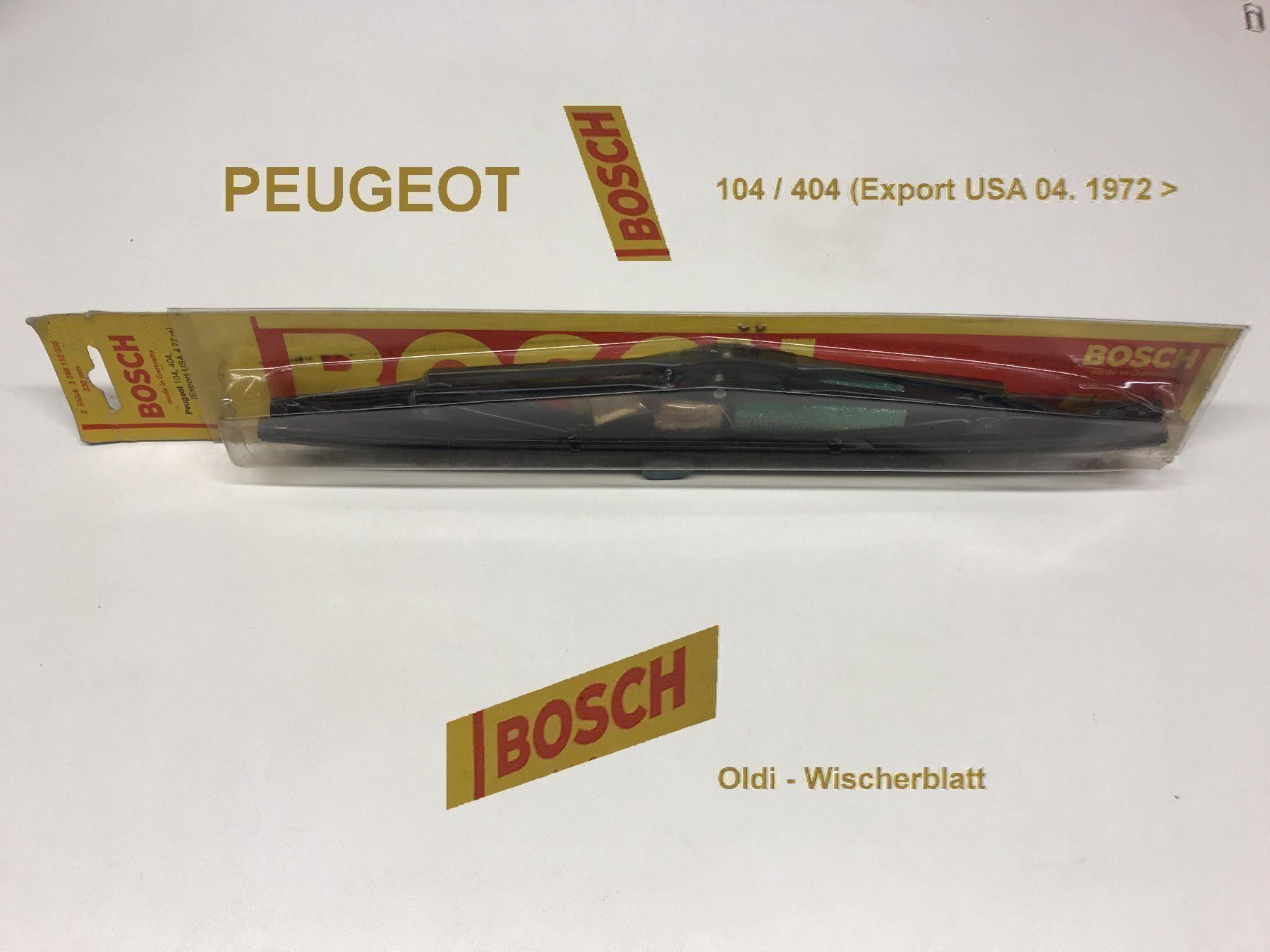 Peugeot Tutti pezzi di ricambio auto: Peugeot 104 / 404 Oldtimer Wischerblätter – Nuovo e nell'imballaggio originale da Giswil venduto da Healey71