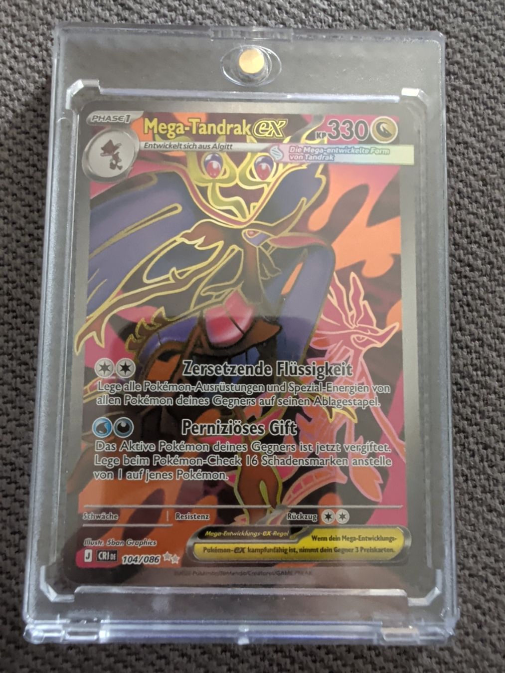 Pokémon Carte collezionabili: Mega-Tandrak ex 104/086 – Nuovo (secondo la descrizione) da Oberwil BL venduto da saru-koshiro