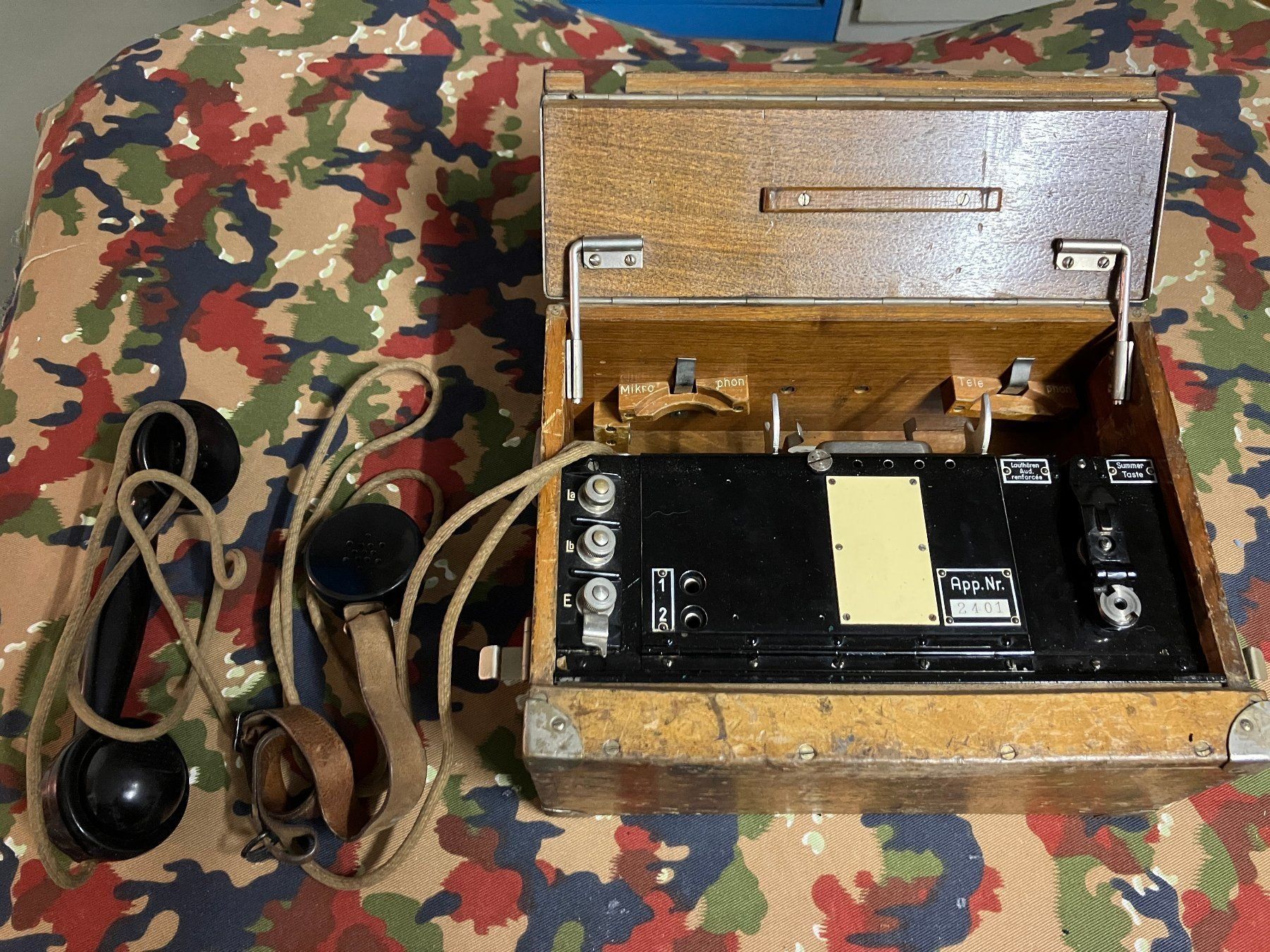 Telefoni: Feldtelefon historisch Swiss Army – Usato da Riedholz venduto da mastercom 2