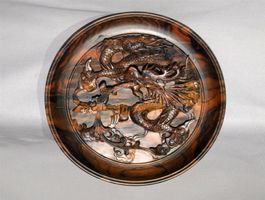 Vietnamesischer Zier-Teller Drachenmotiv