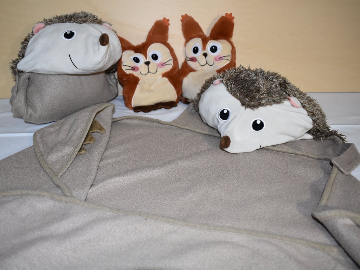 Coop Coperte: Stofftier Set Igel Eichhörnchen: Decke & Wärmekissen, top! – Usato da Speicher venduto da Indigoblau_3