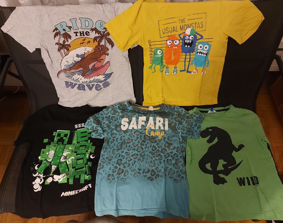 Shirtracer Kinder T-Shirt Jungen – „5. Geburtstag“ Mit Krone, Aus Baumwolle, Kurzärmlig, Grau Meliert