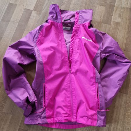 Columbia Regenjacke XS, Pink/Lila