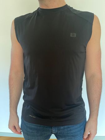 Sportliches Muskelshirt schwarz Gr. L