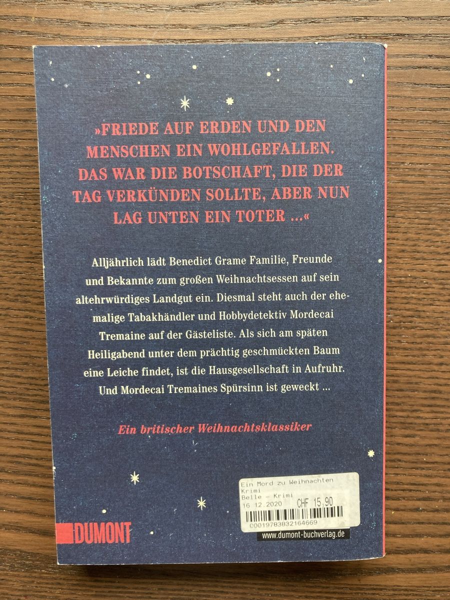 Libri: Ein Mord zu Weihnachten – Usato da Basel venduto da mer_yx9k 1