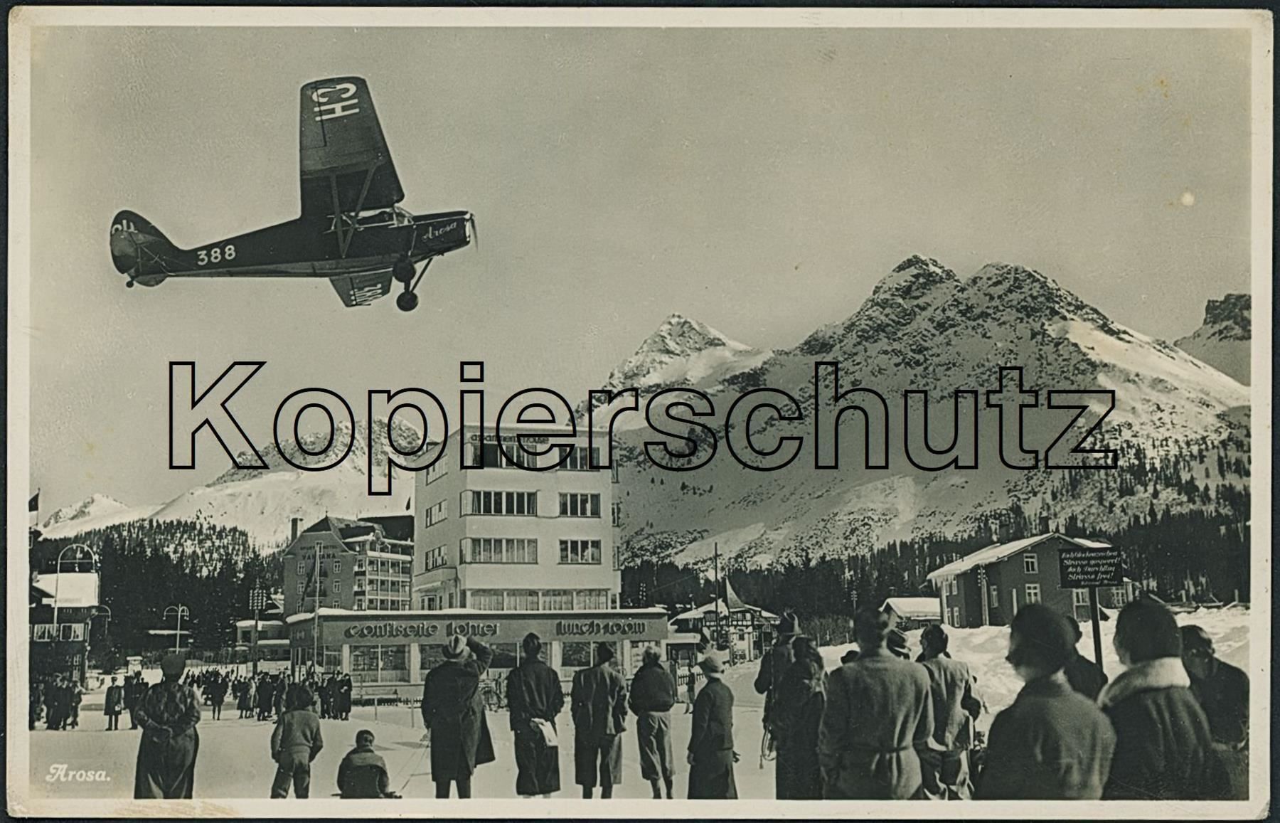 Cartoline postali: GRS Arosa - Flugzeug – Usato da Schindellegi venduto da Jonathan77