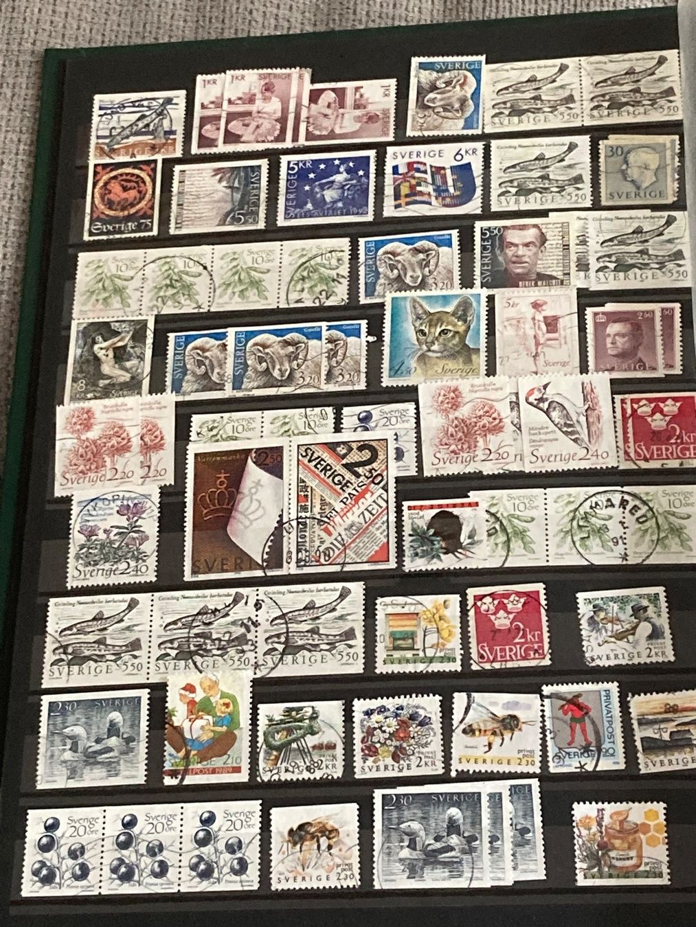 Alle Briefmarken: Lot Schweden 4 Albenseiten – Gebraucht aus Reinach BL von Haexli_46 1