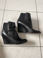 Schwarze Leder Stiefeletten von Jonak, Grösse 40, Top!