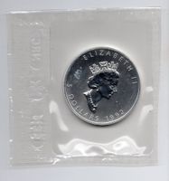 (2052) Canada, 1 Unze, Maples, 1992, in orig. Blister