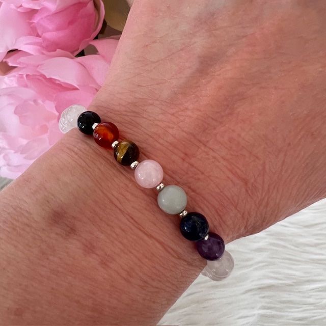 Bracciali & Braccialetti: Bracelet 7 chakras - base cristal de roche – Nuovo e nell'imballaggio originale da Pully venduto da sunaddict 2