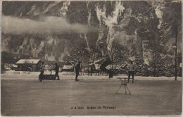 Patinage -  Scène de 1910