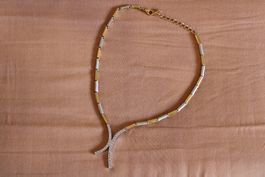 Two toned Necklace, with Swarovski Crystals