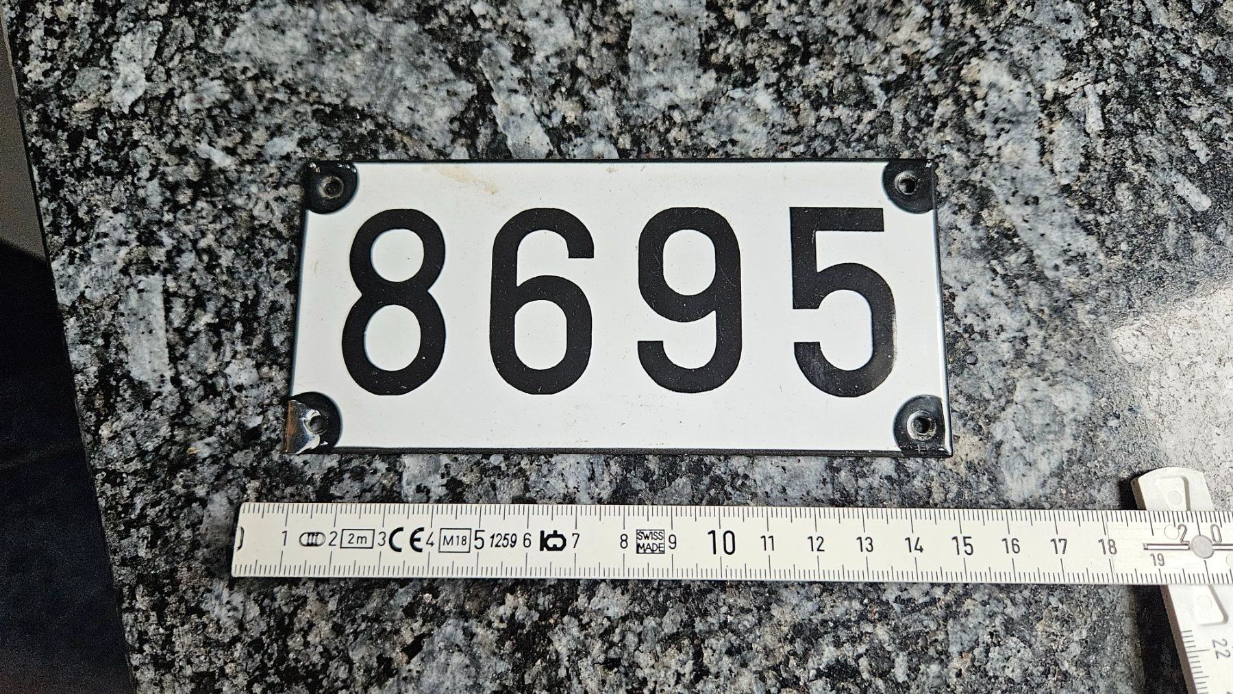 SBB/CFF/FFS Insegne: Emailschild Eisenbahn Wagen Nummer SBB – Usato da Untervaz venduto da FullFlap777 1