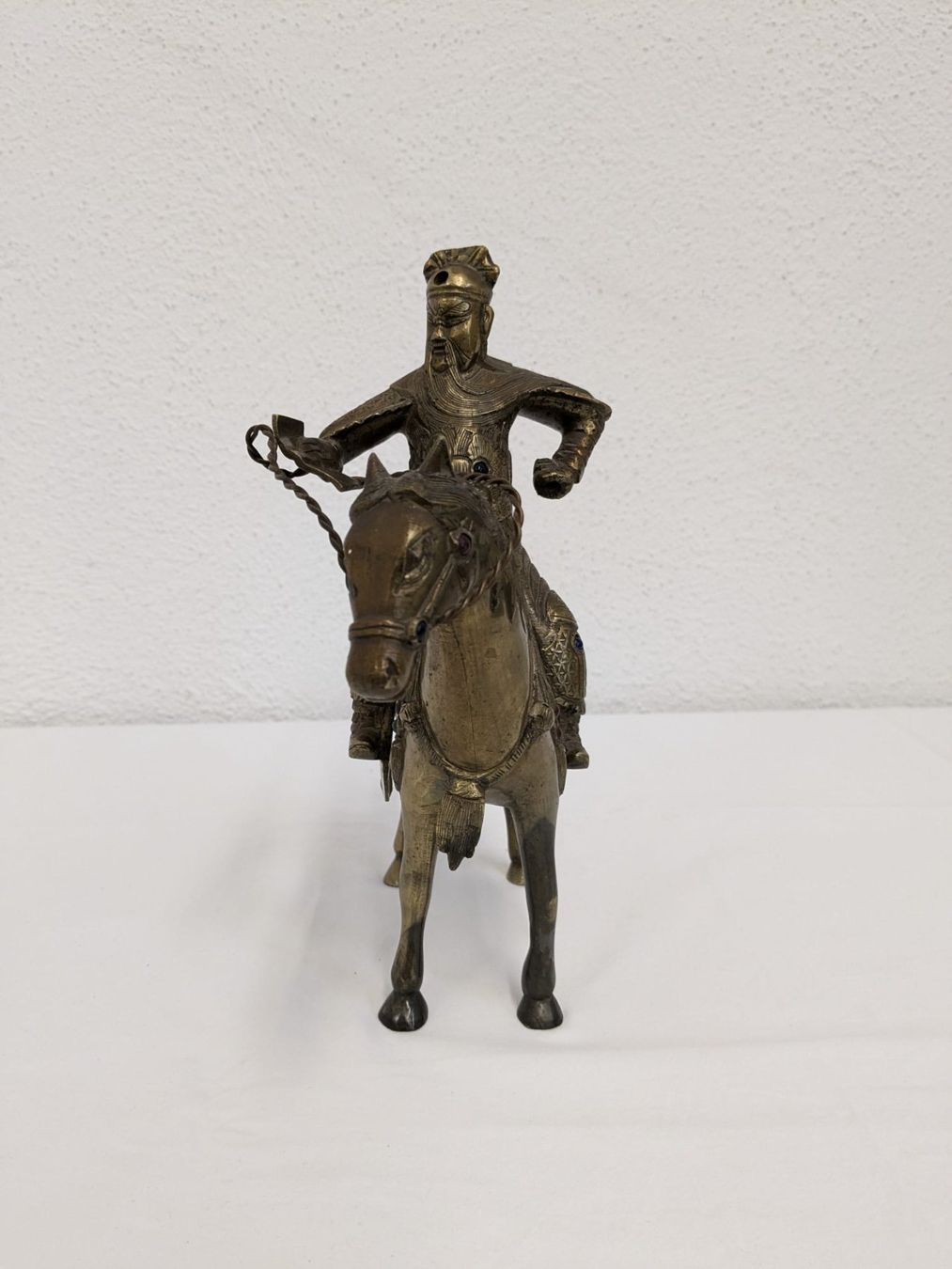 Statuette: 2-teiliges Pferd aus Messing, handgefertigt – Usato da Weinfelden venduto da blaukreuz_brocki_TG 1
