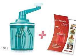 SpeedyChef, Türkis o. Rot, 1.35 l + Rezepte *Tupperware* NEU