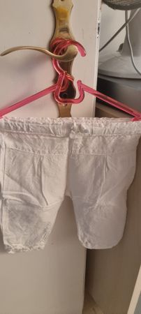 Leinenhose, weiss, Gr. 80 - ungetragen!