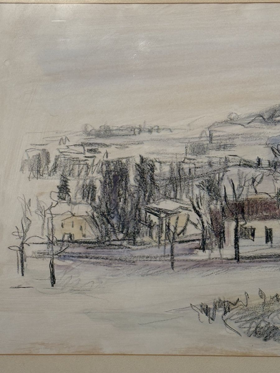 Gemälde: Framed Original Signed Landscape Drawing, Ready to Hang – Gebraucht aus Lausanne von vas_cdb2 1