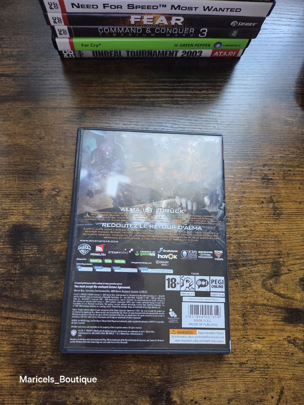 Giochi: PC Game FEAR 2 Project Origin Windows good condition – Usato da Winterthur venduto da Maricels_Boutique 3