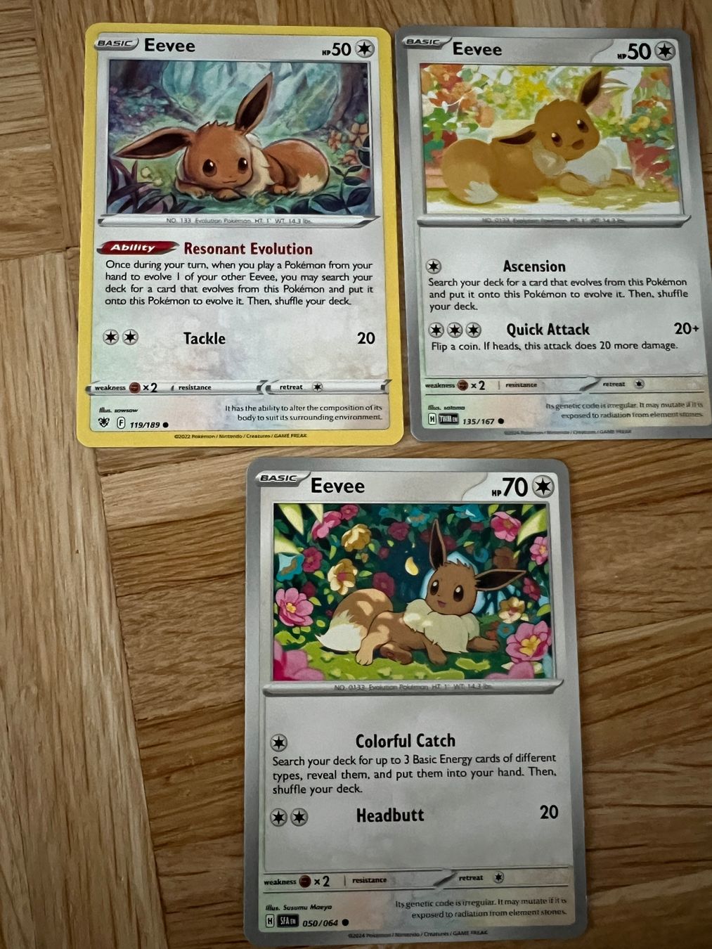 Pokémon Carte collezionabili: 3 Evoli Eevee Pokémon Karten - Englisch – Nuovo (secondo la descrizione) da Weinfelden venduto da oka_9xdz