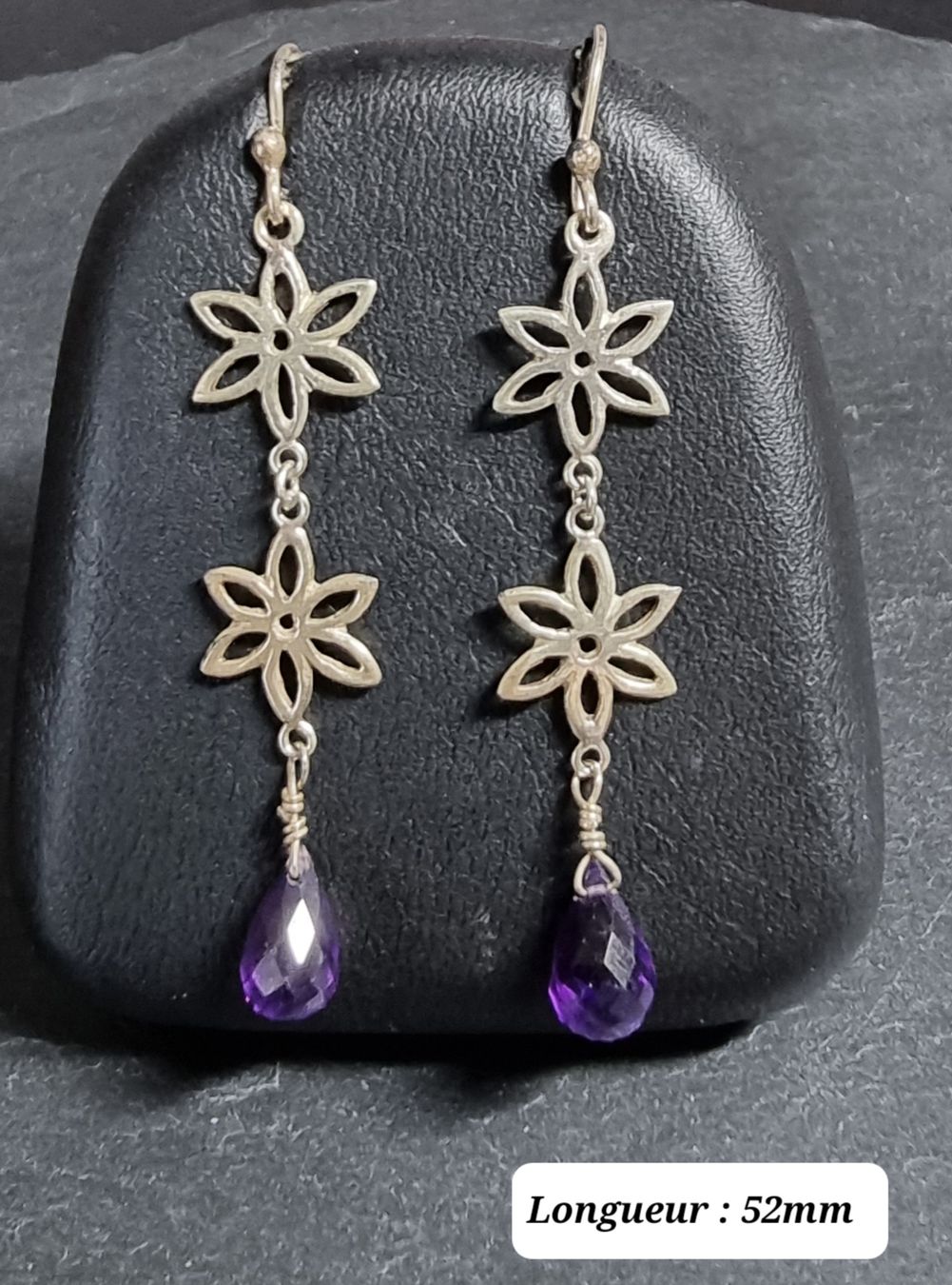 Orecchini pendenti & Orecchini a lobo: Boucles d'oreilles Ag.925 Améthystes – Usato da Veyrier venduto da Leilazizou 1