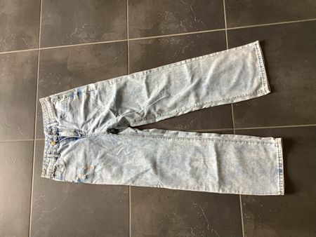 Pantalon femme bleu délavé taille S bon état