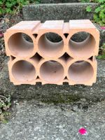 Mehre Ziegel Weinregal 6 Flaschen Terrakotta guter Zustand