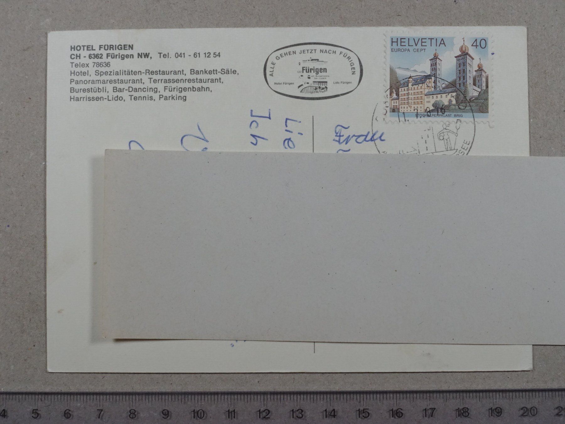 Cartes postales: Fürigen NW, 1978 – D'occasion à Lenzburg par fh1 1