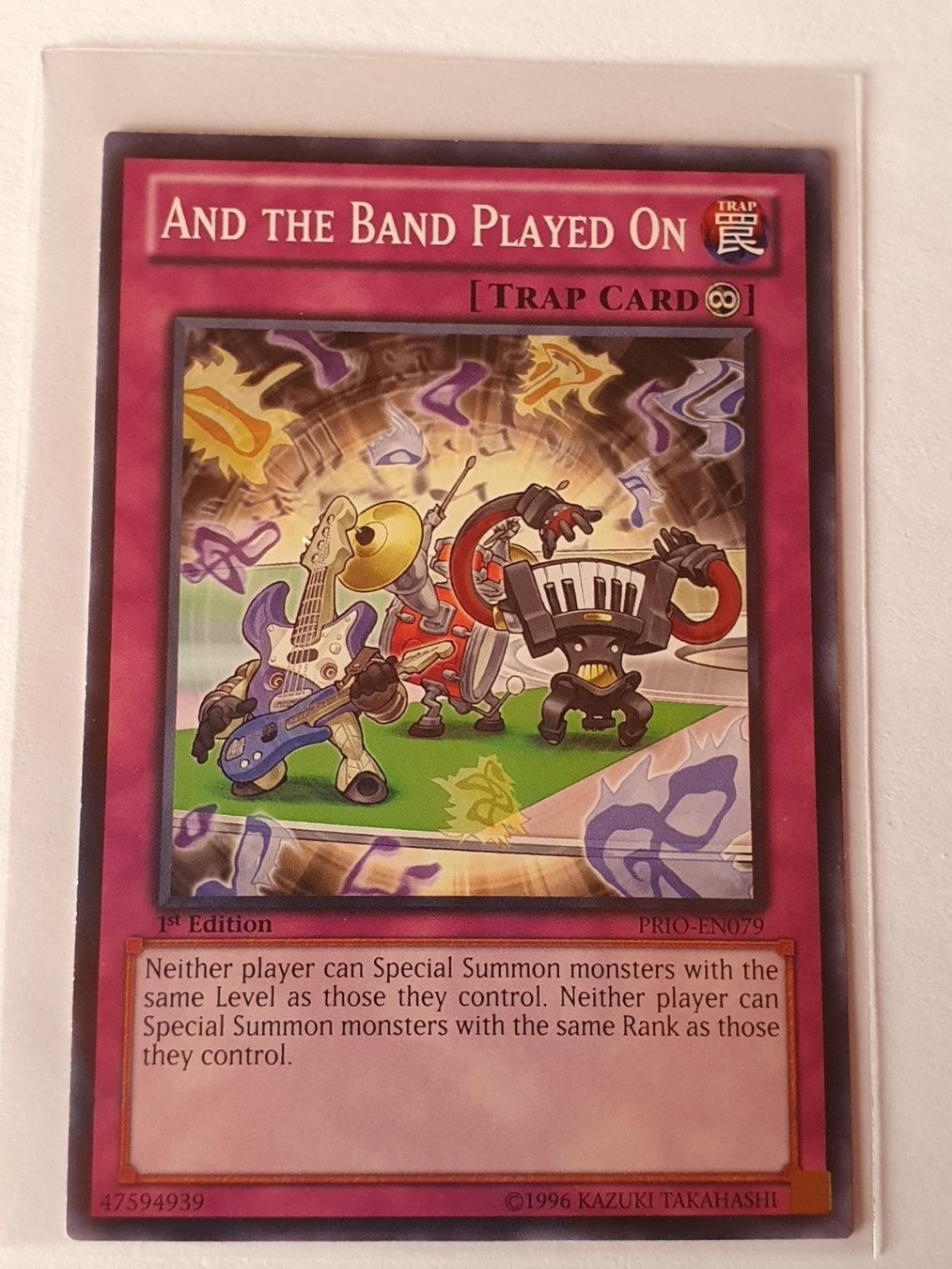 Yugioh Carte collezionabili: And the band played on - first edition – Usato da Oberdorf BL venduto da BaldenEagle
