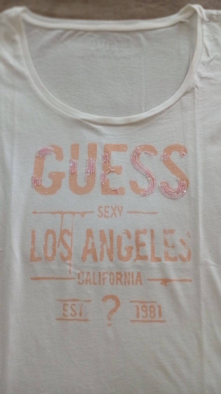Guess T-shirt: GUESS DAMEN SHIRT GRÖSSE M – Usato da Villa Luganese venduto da luxlady 1
