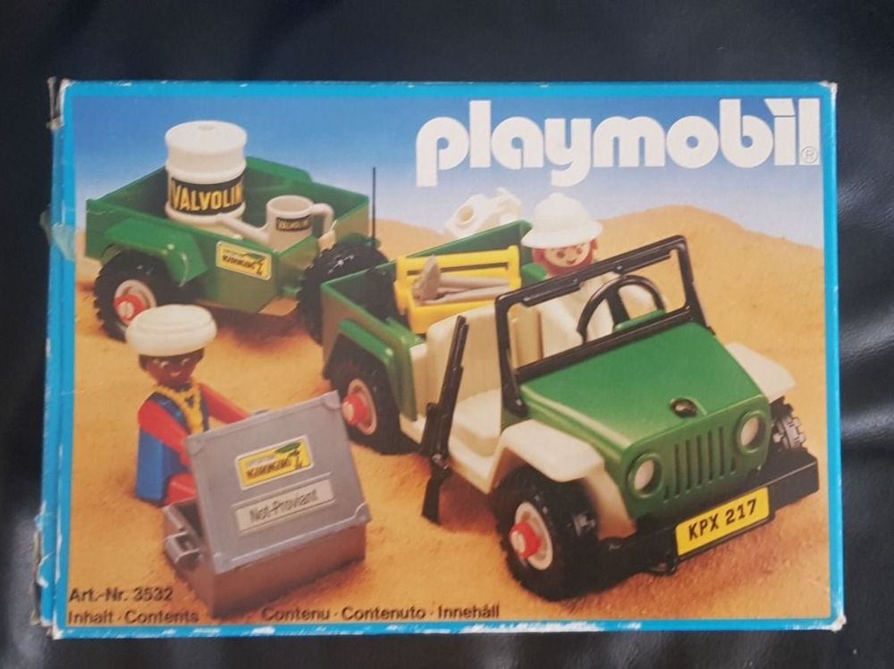 PLAYMOBIL REF : 3532 Jeep Et Remorque De Safari EUR 24,50 - FR