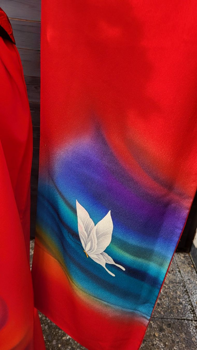 Kimono: Kimono red – Nuovo (secondo la descrizione) da Fribourg venduto da VictoriaShop7 4