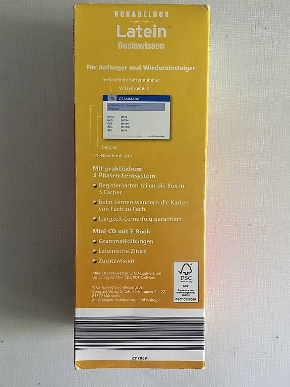 Libri: Vokabelbox Latein Lernkarten – Nuovo (secondo la descrizione) da Zürich venduto da ser_6jwp 2