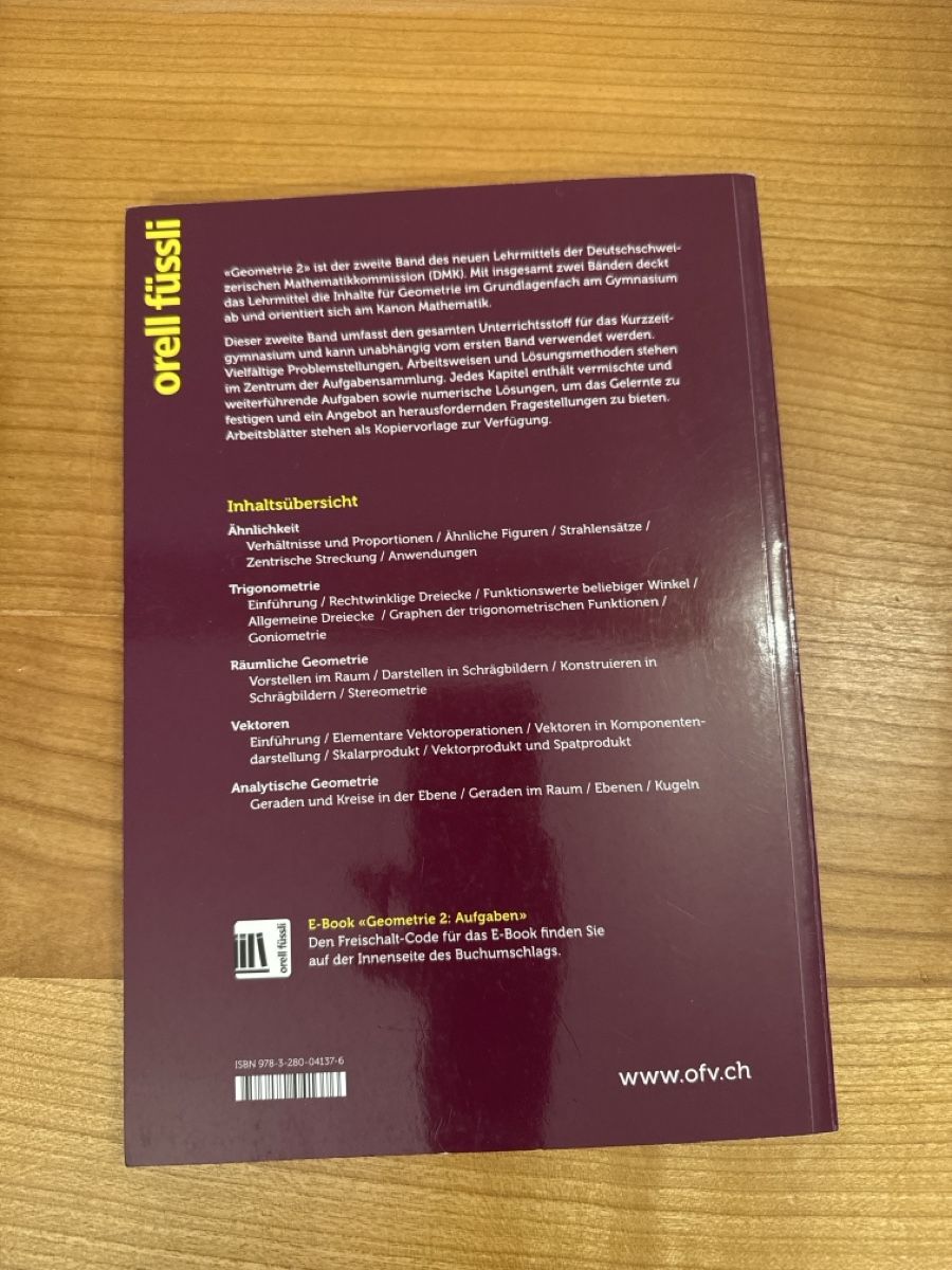 Libri: Geometrie 2 Aufgabenheft – Usato da Meilen venduto da vil_j6bf 1
