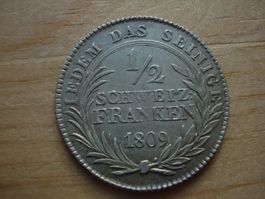Appenzell 1/2 Fr 1809