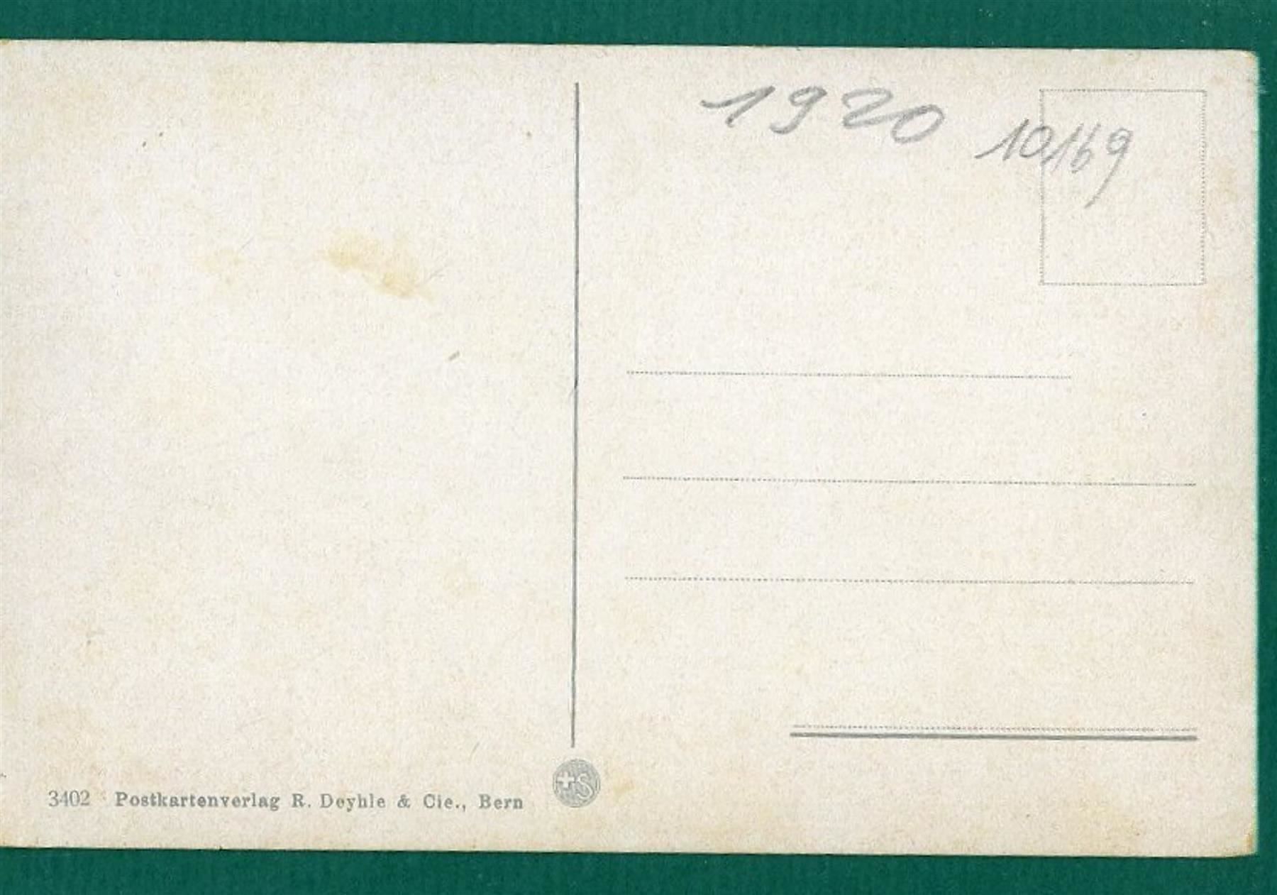 Cartoline postali: Blausee im Kandertal, ungelaufen, ca. 1920 – Usato da Sargans venduto da Hausi1951 1