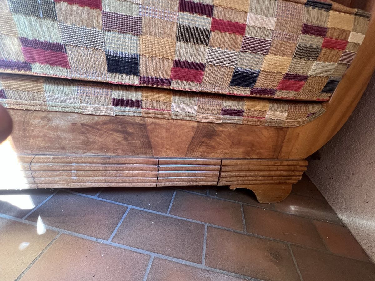 Divani: Retro Dreier-Sofa Lounge / Tagesbett – Usato da Riken AG venduto da ChuederGold 3