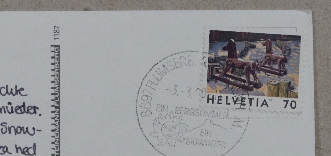Cartes postales: Flumserberg, Churfirsten, Walensee, 1999 – D'occasion à Lenzburg par fh1 1