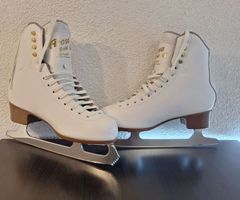 Figure Skates Graf Arosa Gold White Size 39 mit Tasche